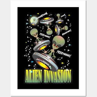 Alien Invasion Posters and Art